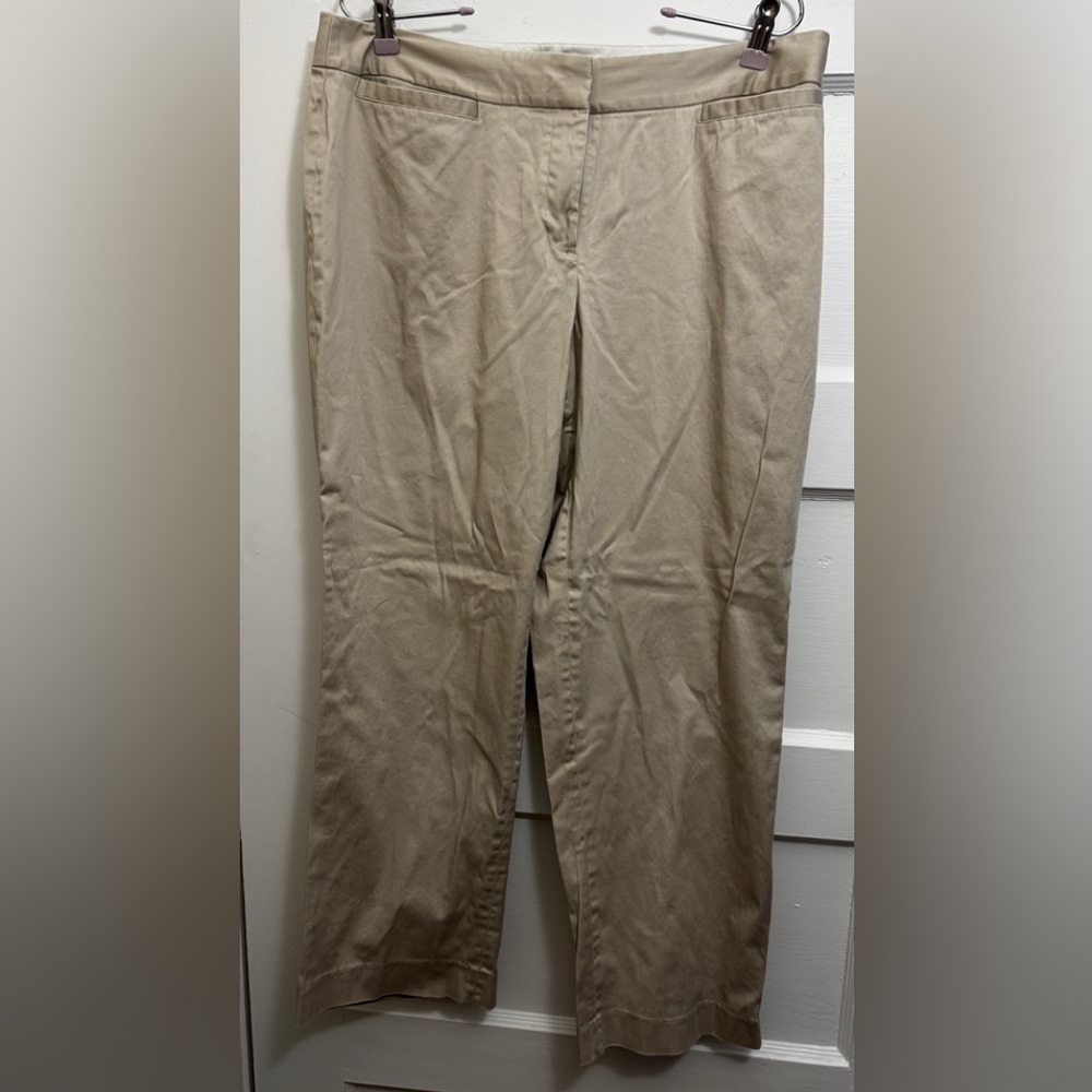 Lane Bryant Women's Tan Straight Leg Pants